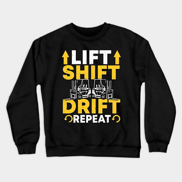 Forklift Certified Forklift Operator Forklift Crewneck Sweatshirt by IngeniousMerch